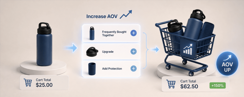 Tăng giá trị đơn hàng trung bình khi bán hàng Amazon