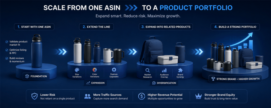 Xây dựng product portfolio để mở rộng business Amazon